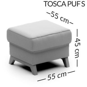 TOSCA PUF wymiary